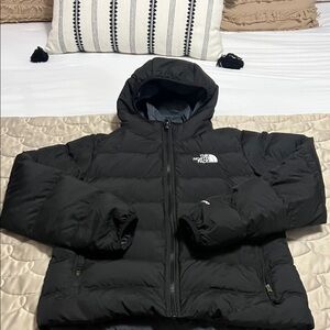 The North Face Down Hooded Jacket. 
Excellent condition!